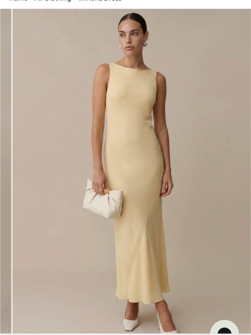 Sleeveless O.p.t. Winona Dress— Elegant Yellow Wedding Guest Dress